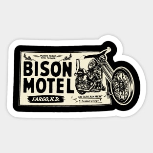 Bison Motel Vintage Biker Bar & Inn Sticker